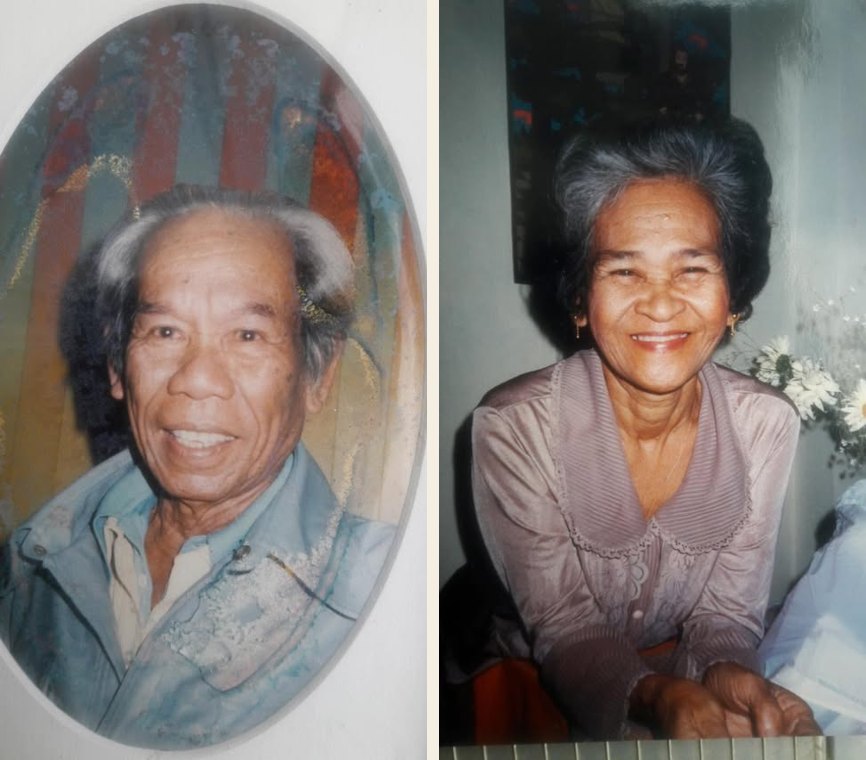 Portraits of Vicente L. Inocalla Sr. and Beatriz Villafria Inocalla in their later years