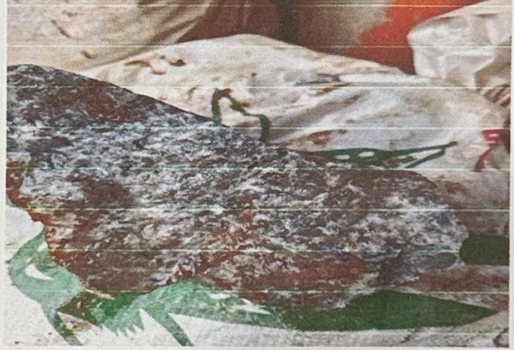 Vein material from an old stockpile